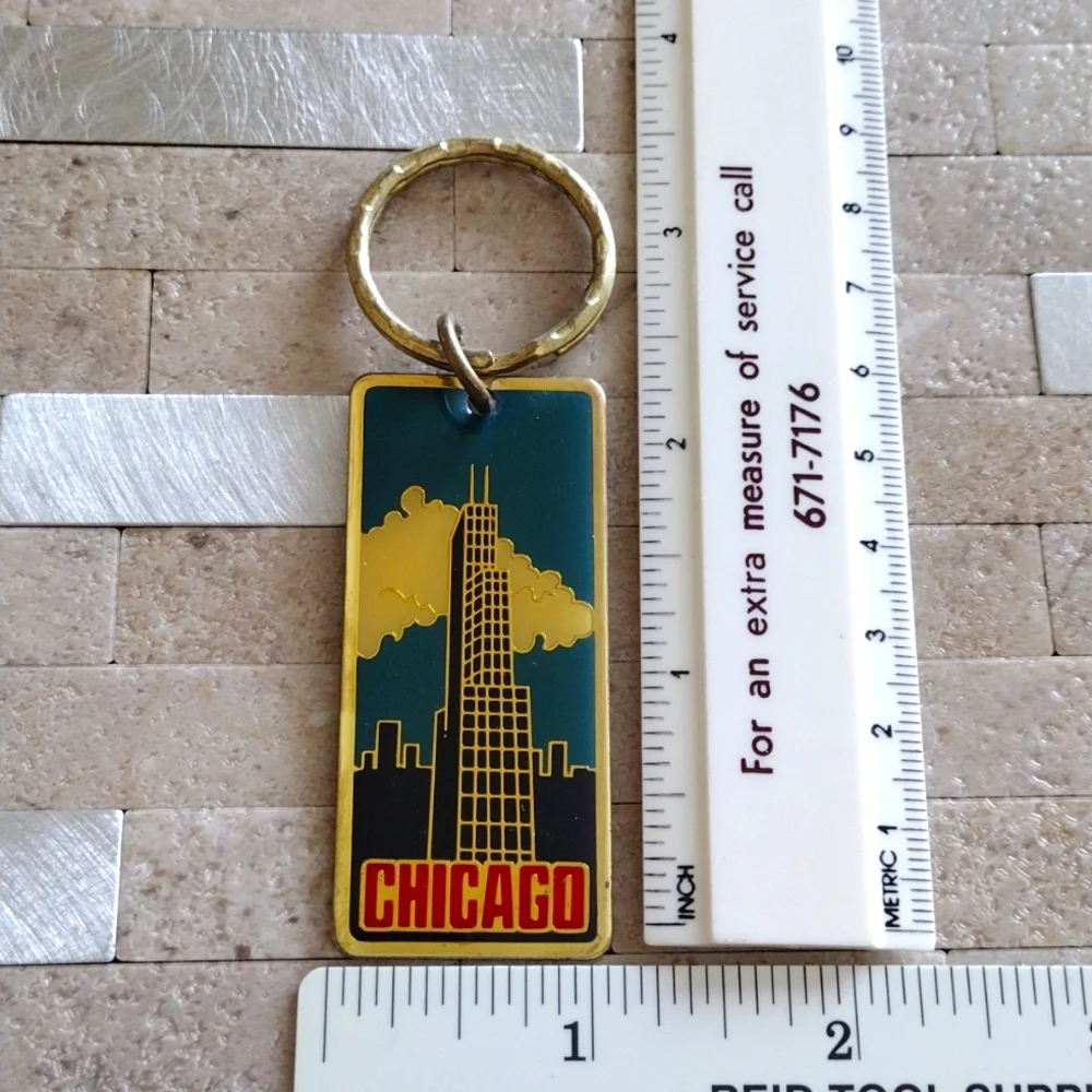 Chicago Sears Tower Skyline Keychain